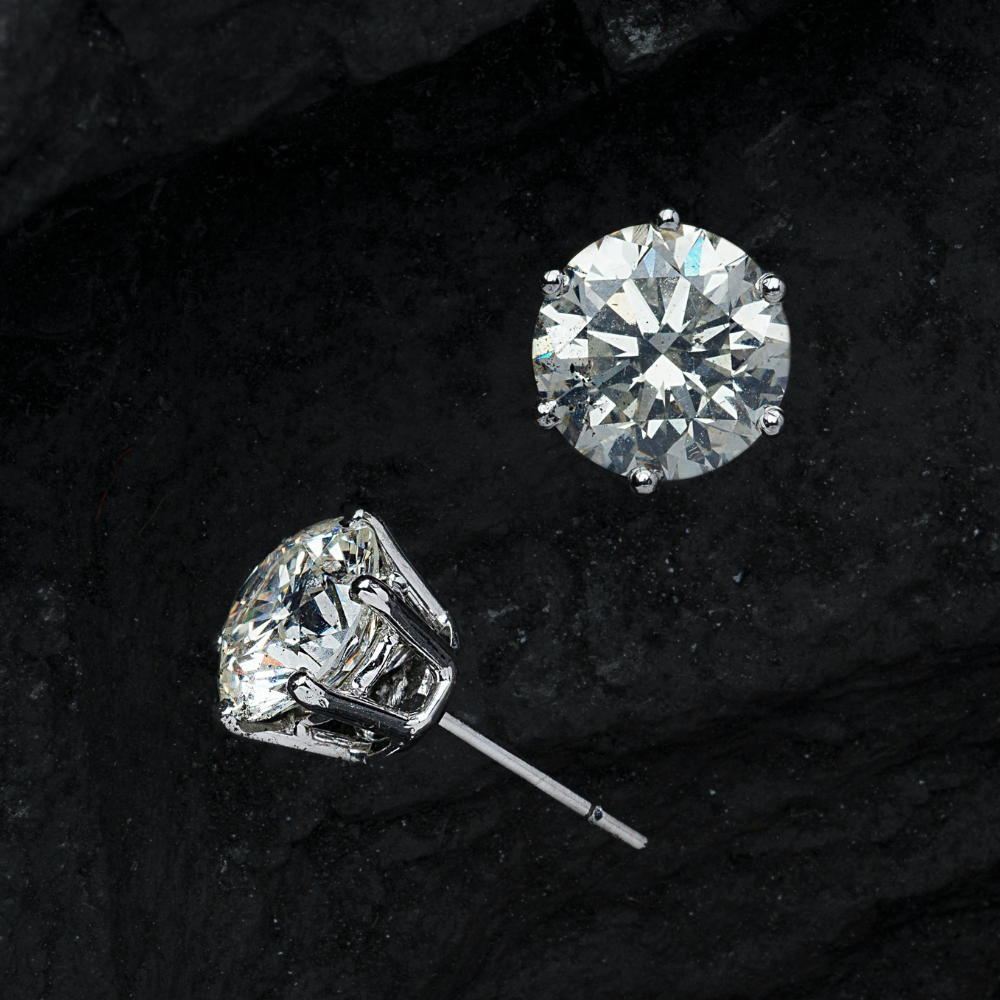 Diamond Stud Earrings for Sensitive Ears