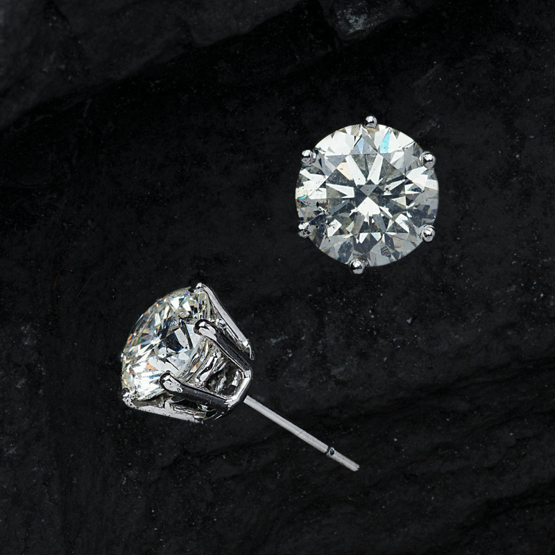 Diamond Stud Earrings for Sensitive Ears